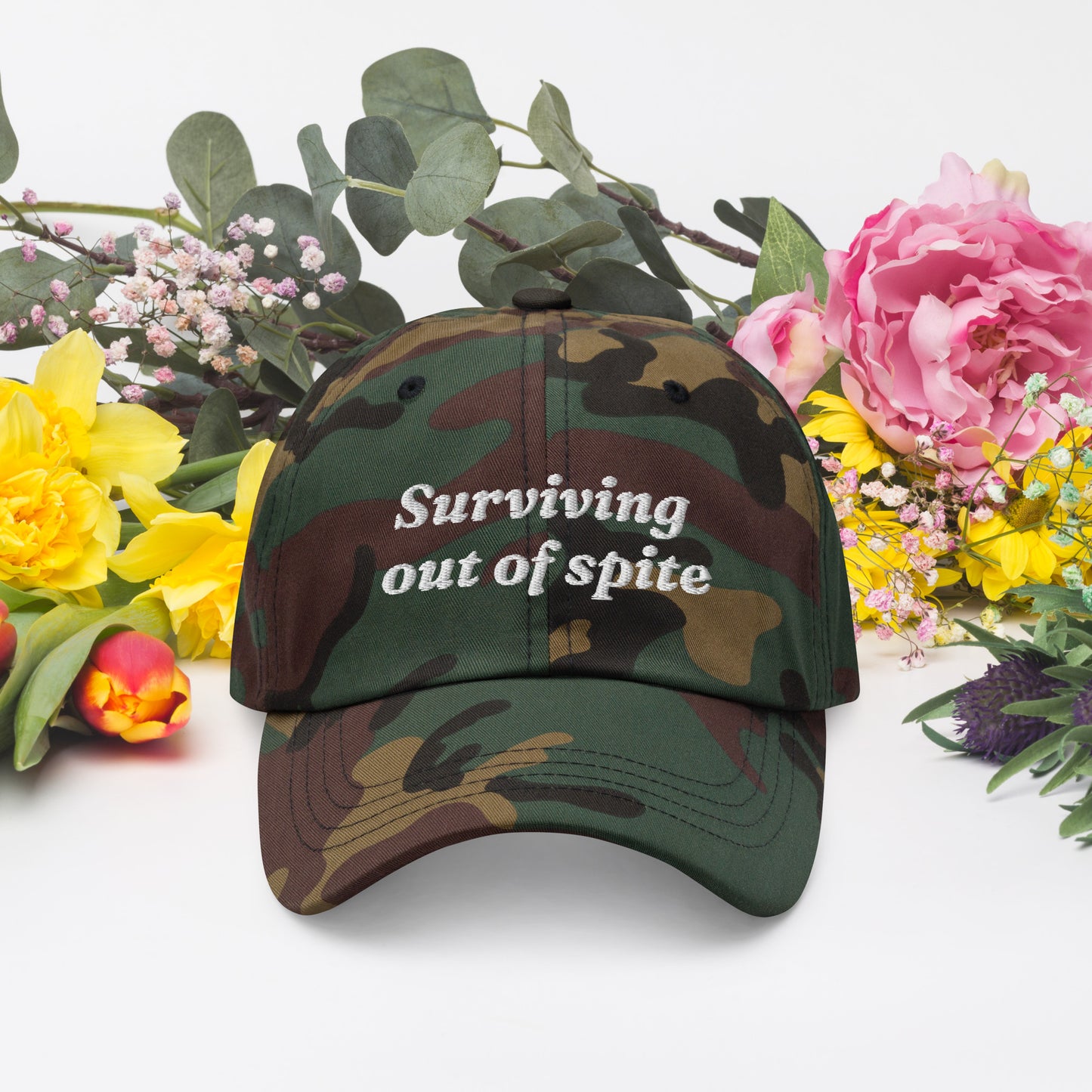 Surviving out of spite dad hat