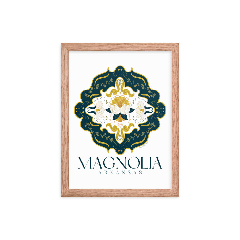 Elegant Magnolia Framed Print