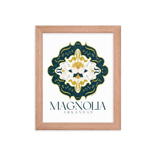 Elegant Magnolia Framed Print